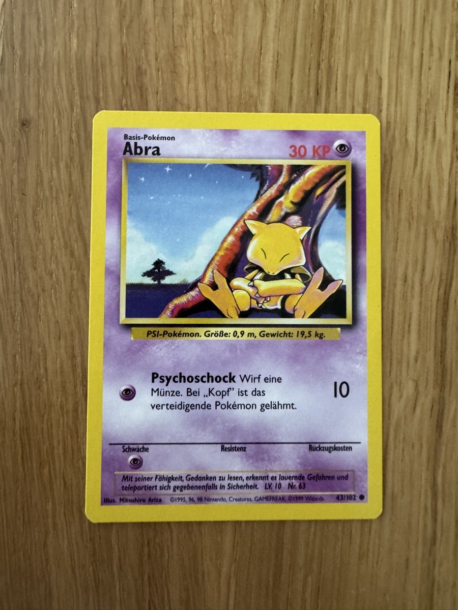Karten: Abra base set – Gebraucht aus Meinisberg von Knightdeals