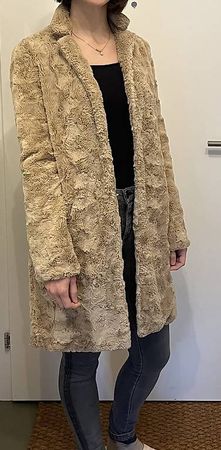 Fellmantel Benetton Gr. 34 / Teddymantel