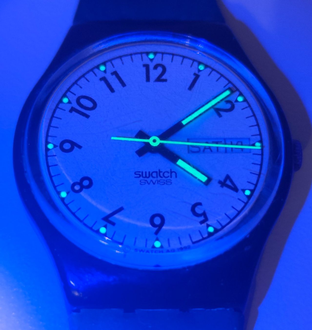 Swatch Orologi: Swatch ⌚CLASSIC CINQUE - GB727 – Usato da Eschenbach SG venduto da Piratenschatz 1