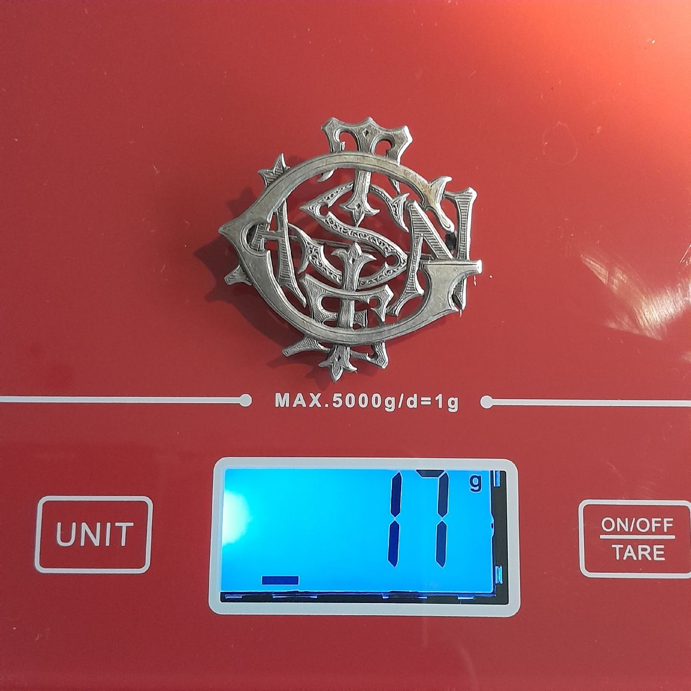 Broschen & Nadeln: Antikes Silber-Monogramm mit Krone, Brosche – Gebraucht aus Knutwil von Kompex 3