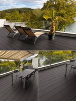 WPC-Terassendielen anthrazit 130 m²