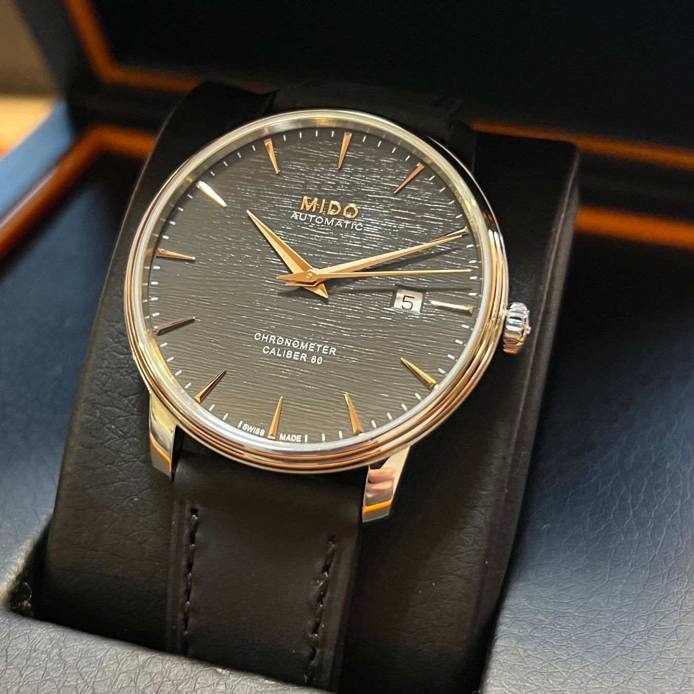 Mido Orologi: Mido Baroncelli Chronometer Silicon Gent Full Set M027.408.1 – Usato da Carouge GE venduto da Watchaser 2