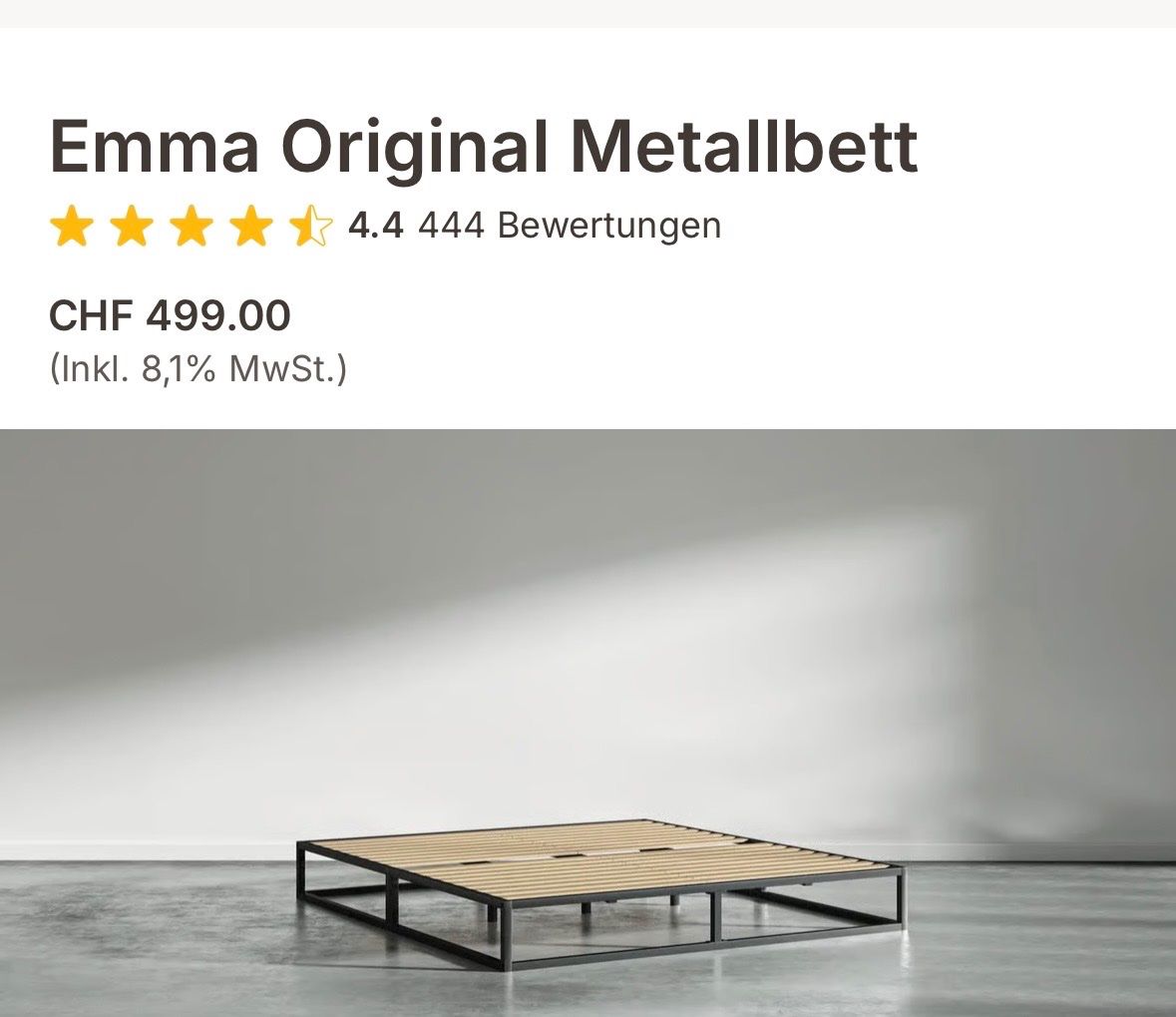 Emma Letti: Emma Original Metallbett – Nuovo (secondo la descrizione) da Muttenz venduto da lki_7hnj 3