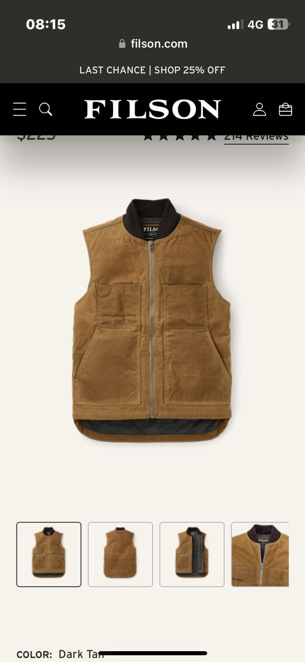 Gilets & Westen: Absolut neuwertige Filson Weste/Jacket – Neu (gemäss Beschreibung) aus St.Gallen von