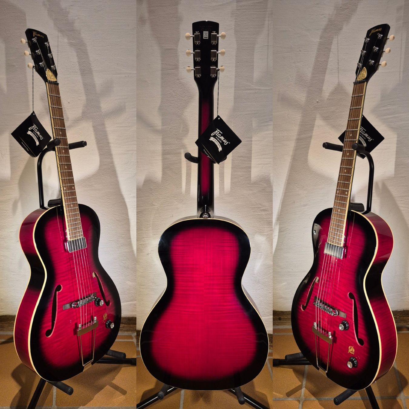 Framus Musikinstrumente: Neu: Framus Vintage 5/51 Studio Burgundy – Neu und originalverpackt aus Winterthur von NorrSydGuitars 2