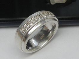 schwerer Silber Ring 925 Zirkonia Esprit Gr. 56 / 11.77 g