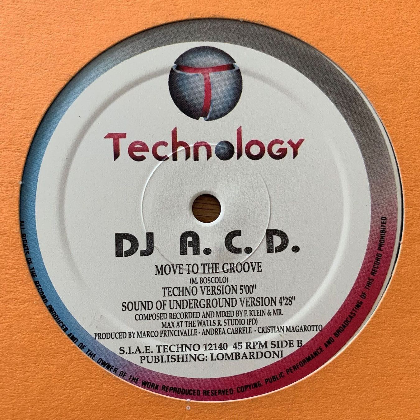Schallplatten: DJ A.C.D. / MOVE TO THE GROOVE – Gebraucht aus Sarnen von m-basic 1
