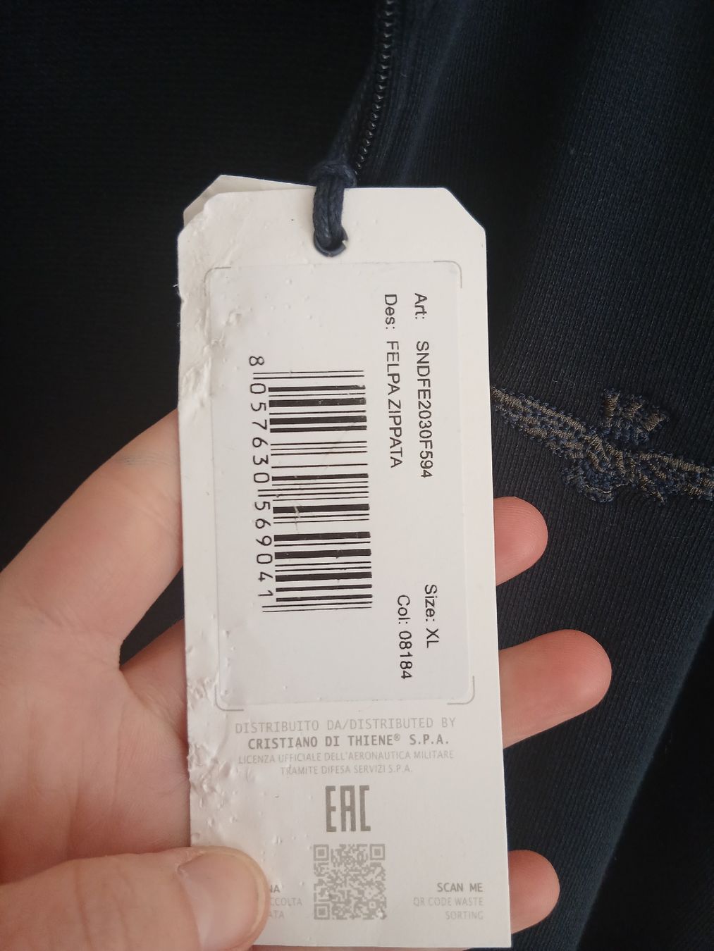 Aeronautica Militare Camicie: Aeronautica Militare Sweatshirt Jacket Size L Blue – Nuovo (secondo la descrizione) da Wil SG venduto da tre_g2l7 3
