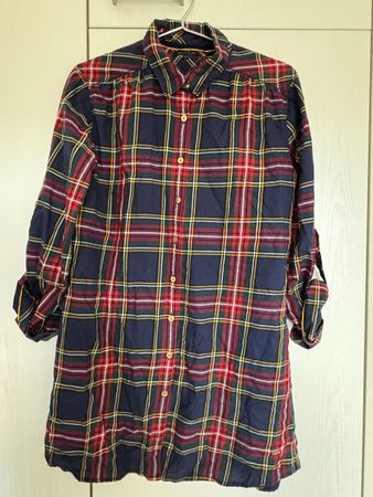 Tommy Hilfiger Longbluse kariert Grösse 14 guter Zustand