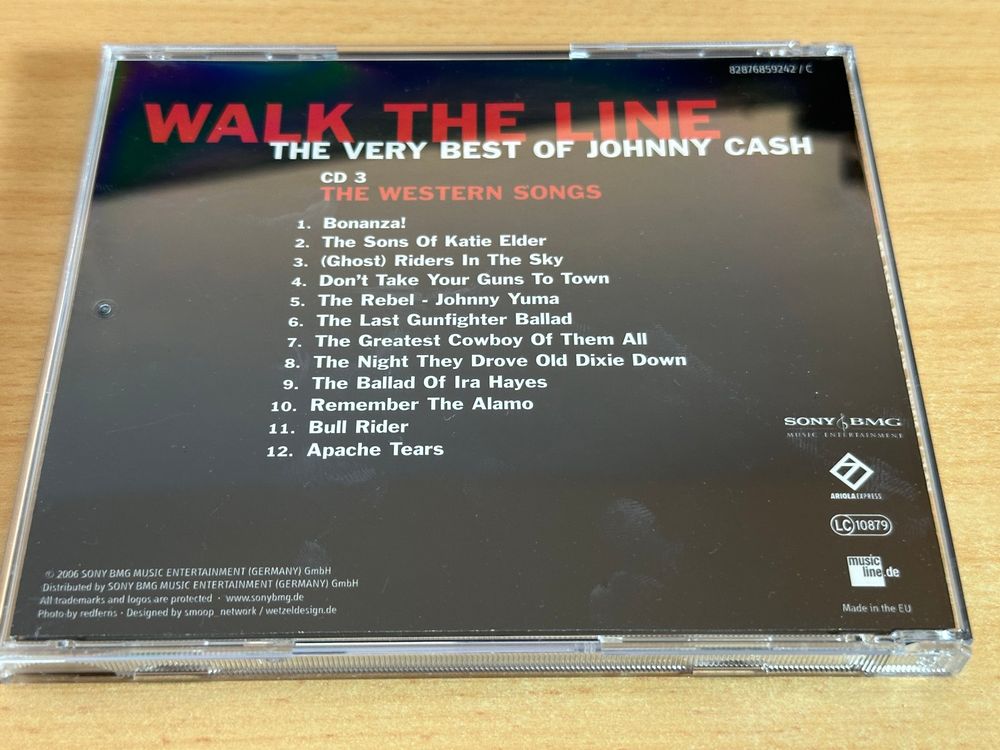 Johnny Cash – Walk The Line - The Very Best Of Johnny - 3 CD (Gebraucht ...