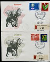 Flugpost Swissair 02.05.1962 Afrika