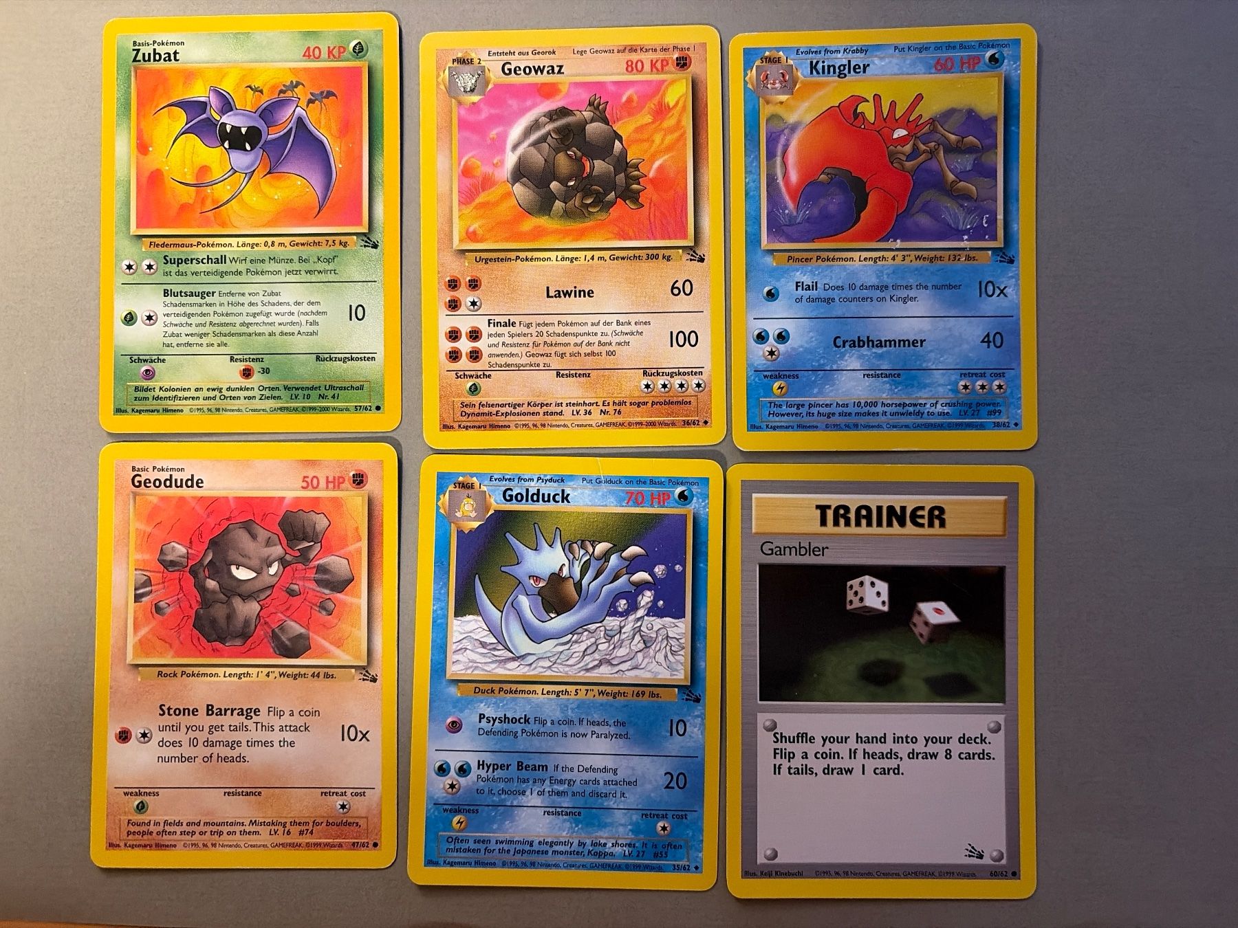 Pokémon Carte collezionabili: Fossil Set 28 von 62 Karten – Usato da Kehrsatz venduto da Riyouu 5