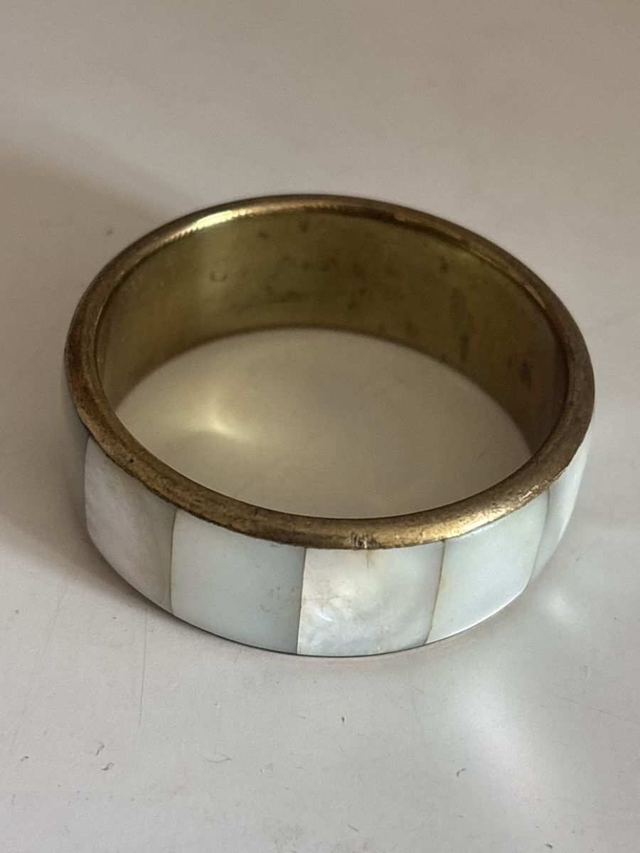 Tutte le decorazioni: Vintage Serviettenring mit Perlmutt-Einlagen – Usato da Plasselb venduto da fte_2kvr 1