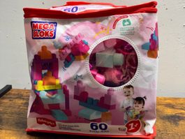 Mega Bloks 60 Bausteine – Rosa – ab 1 Jahr
