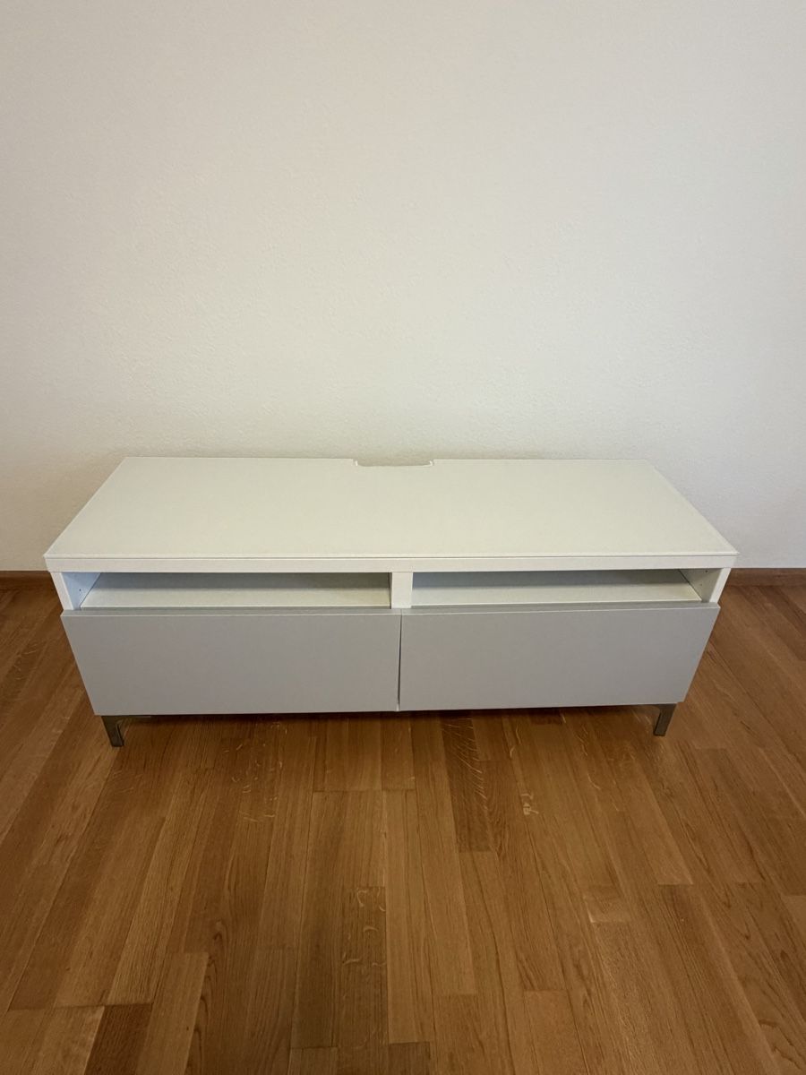 Meubles TV: Fernsehtisch / TV - Möbel weiss/grau – D'occasion à Basel par maipengye 1