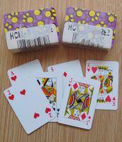 2x Jass oder Joker Spielkarten Mini 4 x 2,7 Rommé Bridge usw