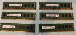 6 x 4GB RAM Karten alle gleich ab 1 Fr.