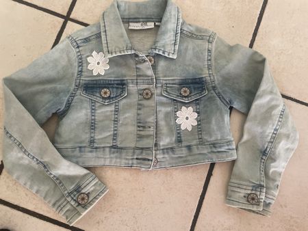 Neue leichte Jeansjacke Mädchen Gr.104 Happy Girls hellblau
