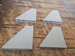 lego 30249 lot de 4 pièces Light Bluish Gray Slope