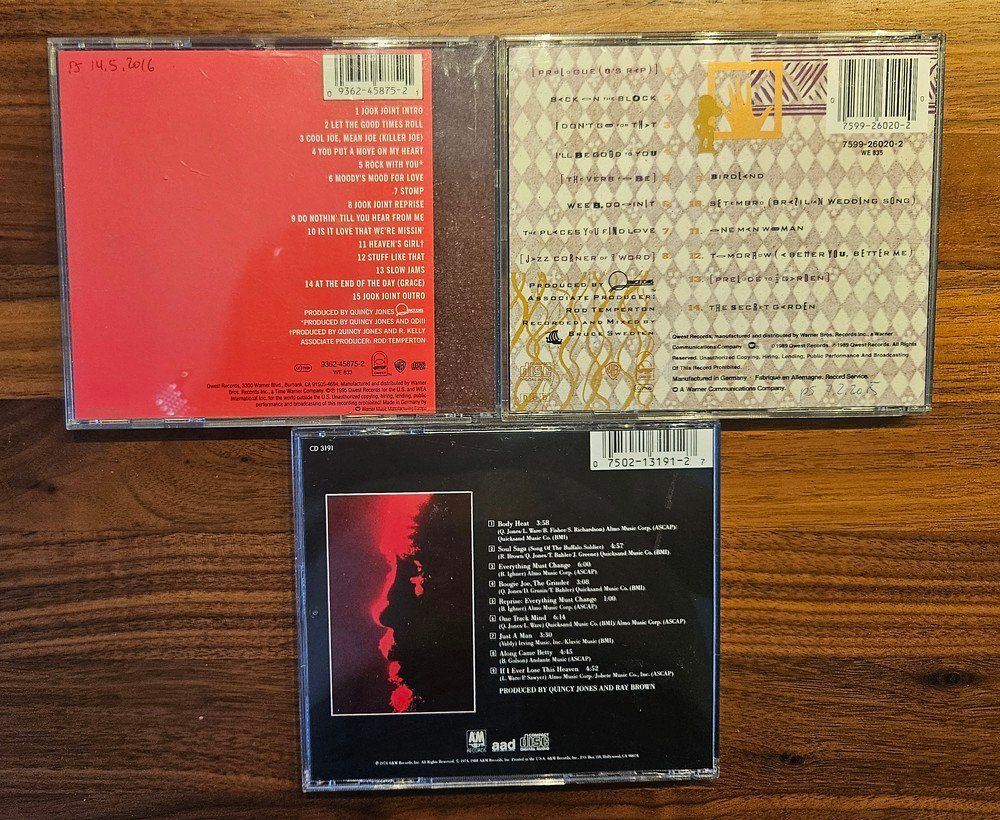 CD: 3 CDs Quincy Jones – Usato da Zürich venduto da phillyboy2007 1