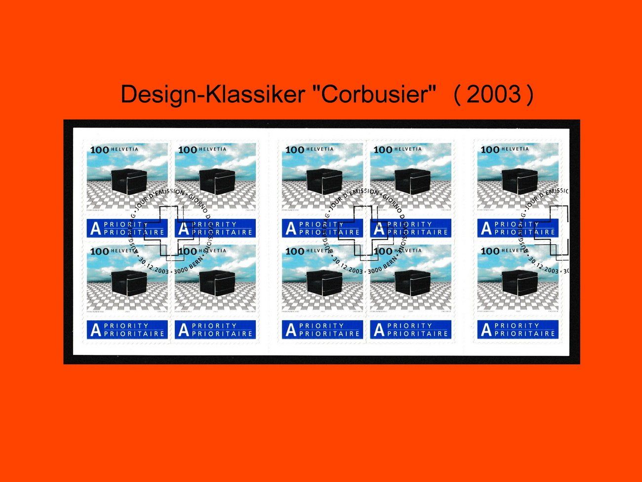 Tutti i francobolli: Design-Klassiker Schweiz I "Corbusier" (2003) – Nuovo (secondo la descrizione) da Dübendorf venduto da Jumbo1990