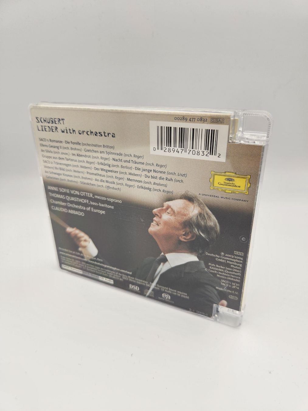 CD: Schubert Lieder, Anne Sofie von Otter, Claudio Abbado CD – Usato da Buchs ZH venduto da rit_s6kv 2