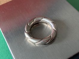 Silberring Brezel (53)