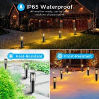 Solarlampen - 4 Stück - Warmweiß LED