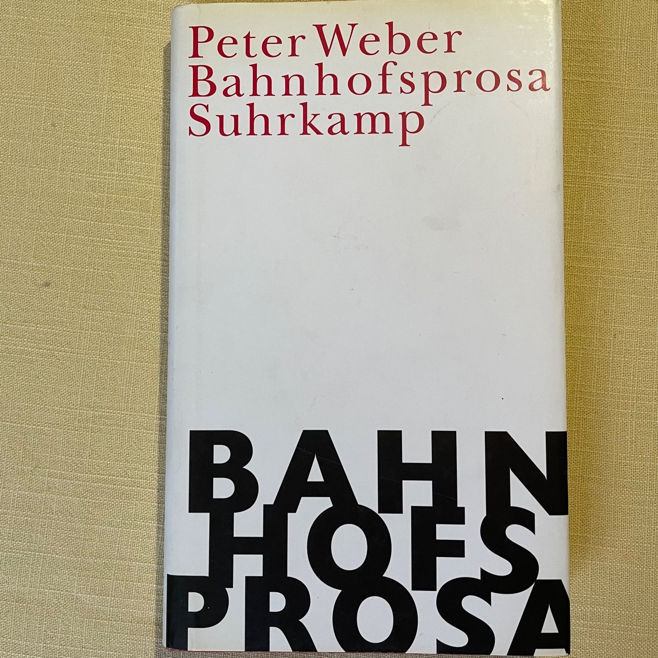 Libri: Peter Weber - Bahnhofsprosa - Kurzgeschichten – Usato da Liestal venduto da Coutellerie