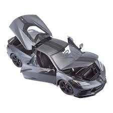 Chevrolet Modellini d'auto: CORVETTE STINGRAY 2020 GRAU 1:18 MAISTO – Nuovo e nell'imballaggio originale da Suhr venduto da Moebelsiralfred 1