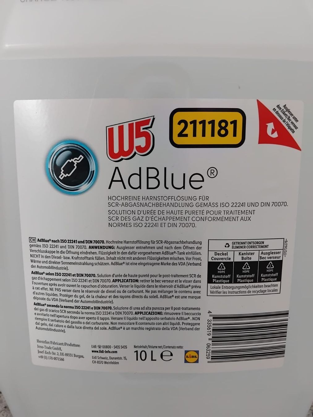 Accessori per altri veicoli: ADBlue 2x 10Liter – Usato da Ruswil venduto da Swissflip 2