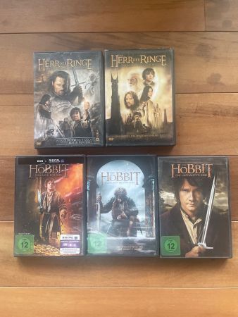 DVD, Herr der Ringe/Hobbit 5Stk