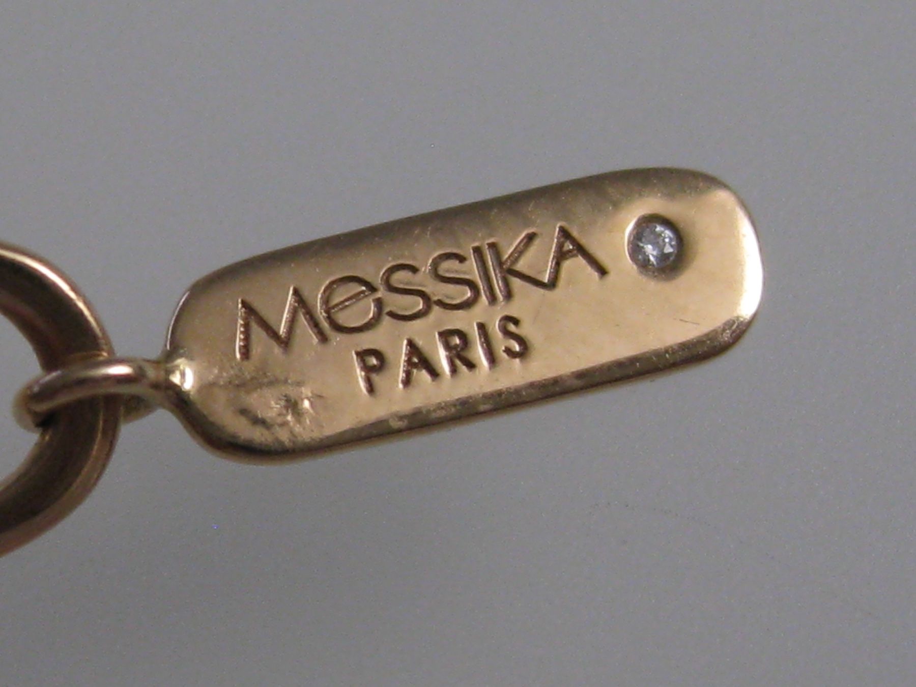 Messika Catenine: Collier Messika "Link" Grand modèle - Or rose et diamants. – Nuovo (secondo la descrizione) da Geneve venduto da iBest 7