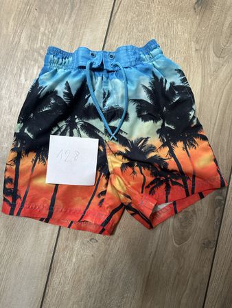 Badehose Gr. 128 Palmen Sonnenuntergang Sommer perfekt erhal