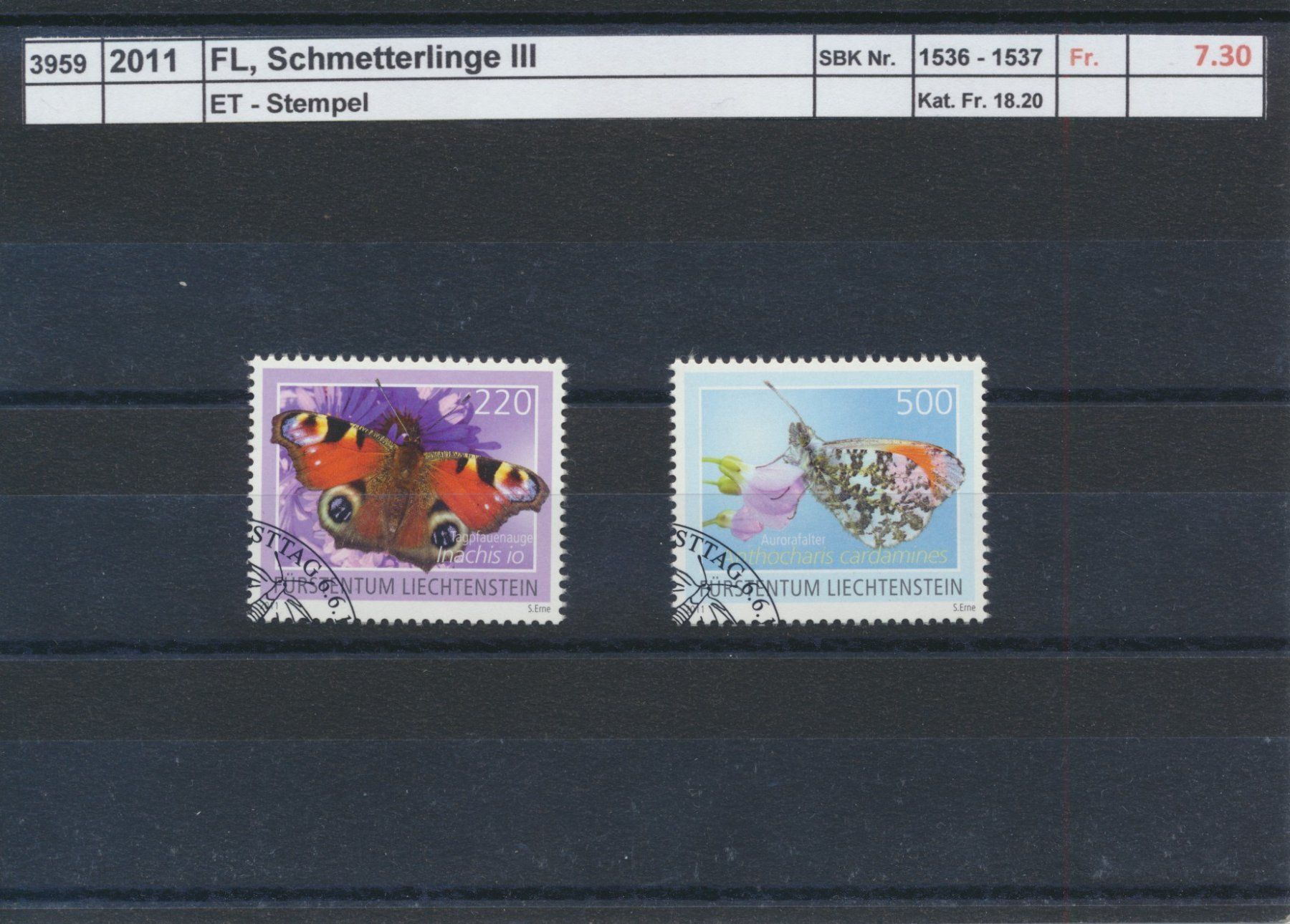 Tous les timbres: 2011 FL, "Schmetterlinge III", ET - Stempel – D'occasion à Winterthur par Zupogeru