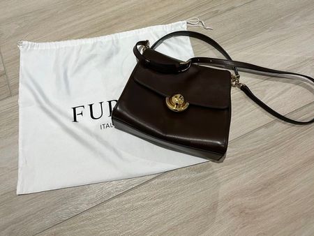 Furla Handtasche mit Schulterriemen, braun