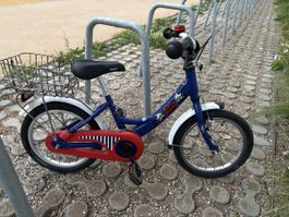 Vélo enfant Puky Capt'n Sharky bleu avec panier utilisé