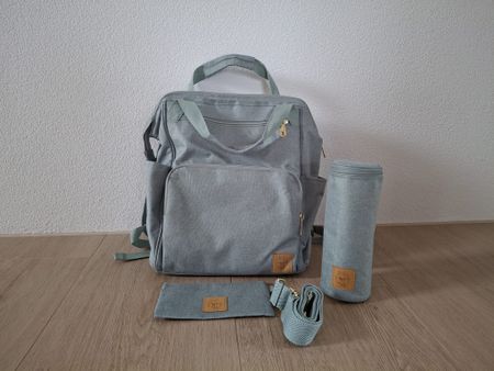 Lässig Wickelrucksack mint