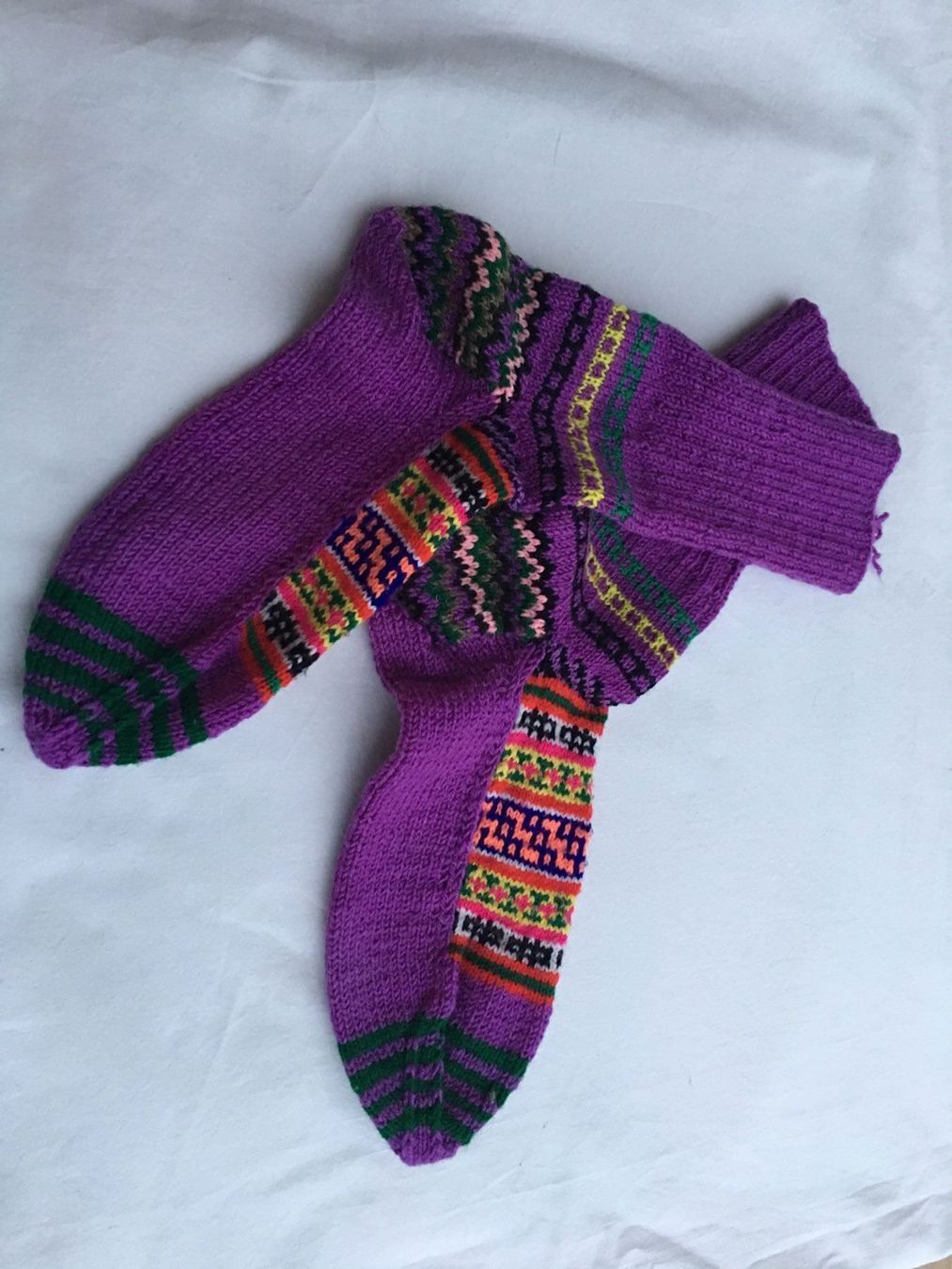 Calze: INDISCHE ETHNO SOCKEN - HANDGESTRICKT – Nuovo (secondo la descrizione) da Honau venduto da sainj 1
