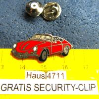 PORSCHE 356 CABRIOLET OFFEN ROT OLDTIMER AUTO PIN VINTAGE