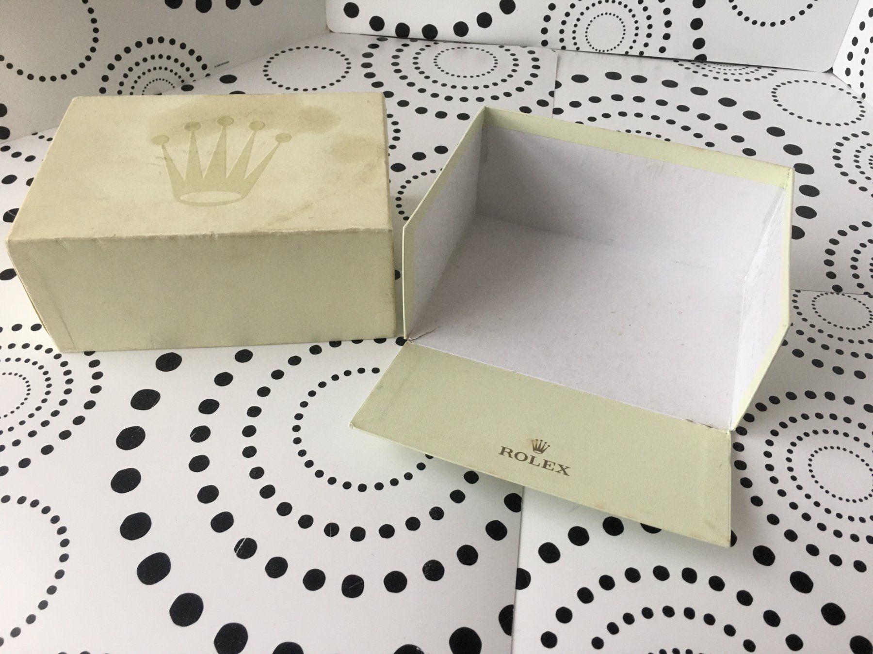 Rolex Scatole porta orologi: ROLEX ORIGINAL - S-MODEL BOX CARTON - BEIGE EDITION !!! – Usato da Epalinges venduto da dream-watch 1
