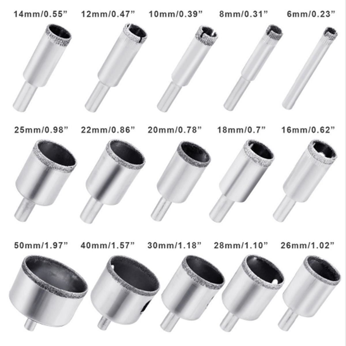Alle Werkzeuge: 15 Stück Diamantbohrer Glasbohrer Set – Neu (gemäss Beschreibung) aus Thun von nuonuo 4