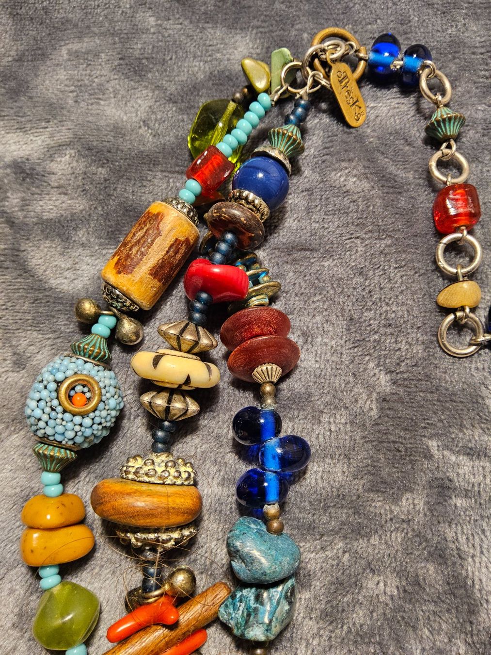 Catenine: Vintage Boho Statement Halskette Collier Otreska – Usato da Zürich venduto da SciTec 4