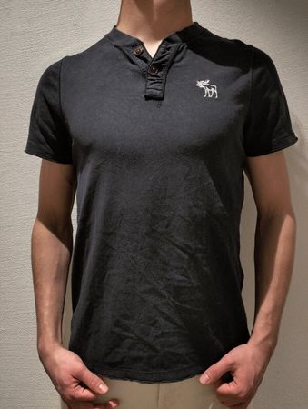 Schwarzes Abercrombie T-Shirt Gr. S, Vintage Style