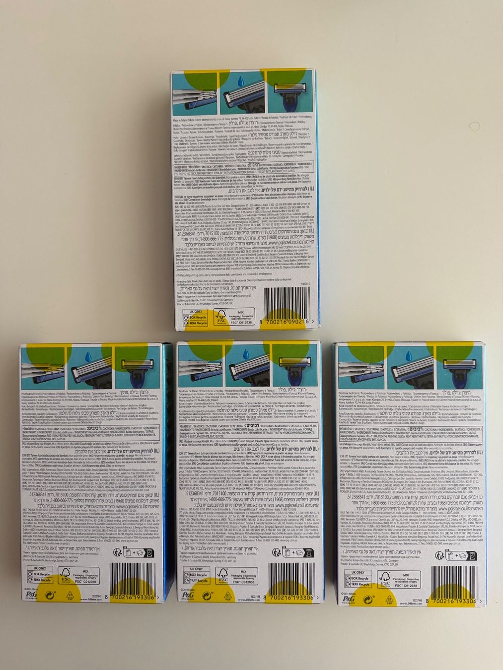 Gillette Rasierapparate & Rasierklingen: Gillette Mach3 Sport, 34 pcs – Neu und originalverpackt aus St-Gingolph von GoldenKeys 1