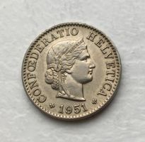1951 5 Rappen unz