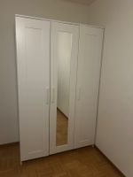 Kleiderschrank weiss 3-türig mit Spiegel