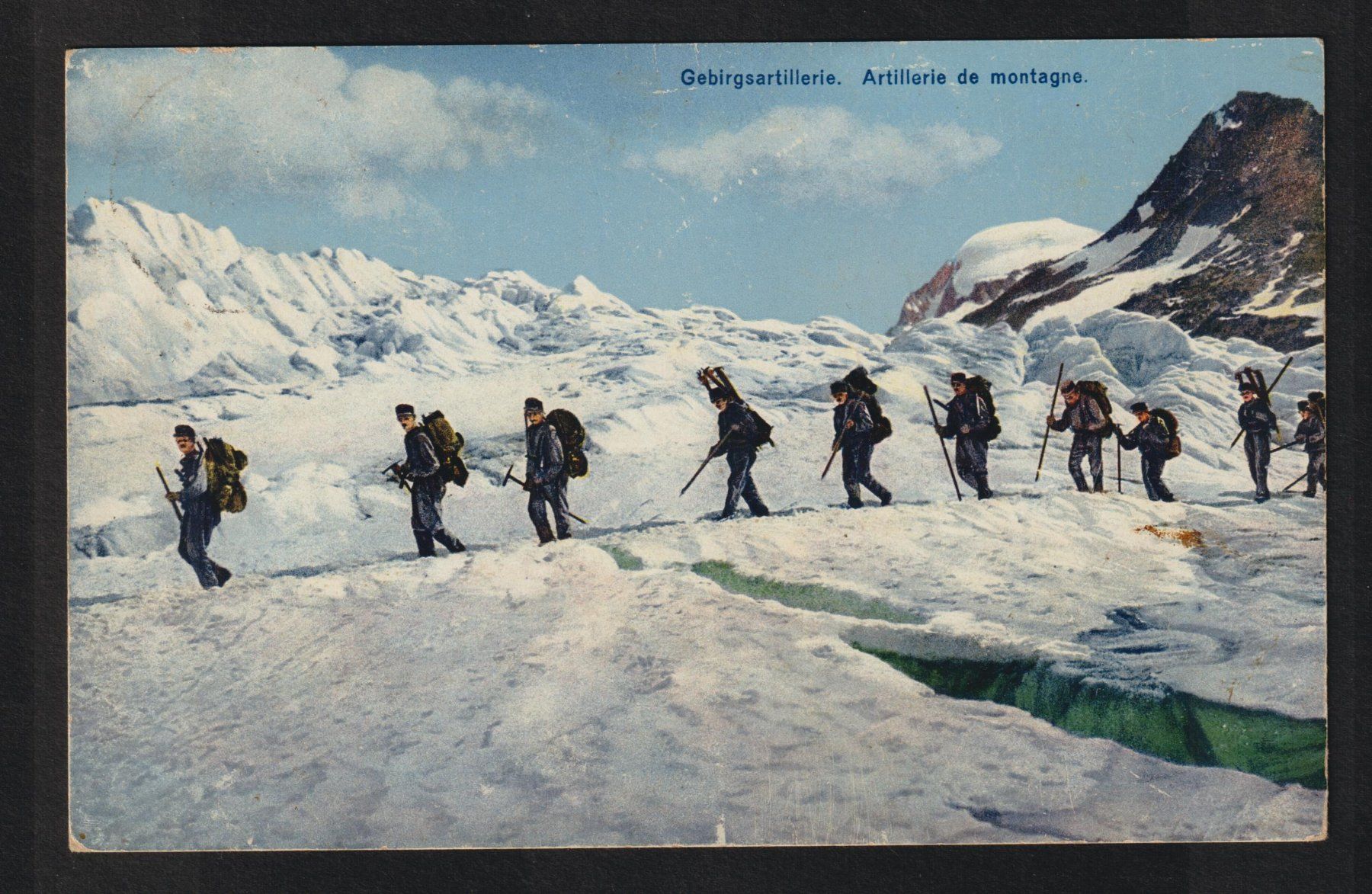 Cartoline postali: PK Gebirgsartillerie – Usato da Siebnen venduto da Fstaehli