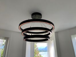 Moderne LED-Hängeleuchte, Handarbeit, dimmbar!