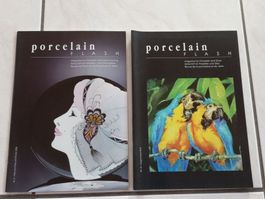 2 Porcelain Flash Magazine, Porzellan Malerei Anleitungen